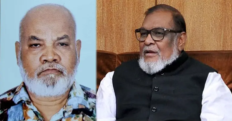 মো. আব্দুল রউফ সরকার (বামে), আ ক ম মোজাম্মেল হক (ডানে)